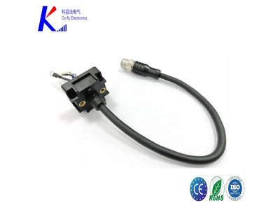 M12 4pin Male Connector with Wire Terminal