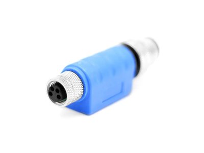 M12 4pin Male to Male Plastic Metal Waterproof IP67 Sensor Cable Connector Adapter