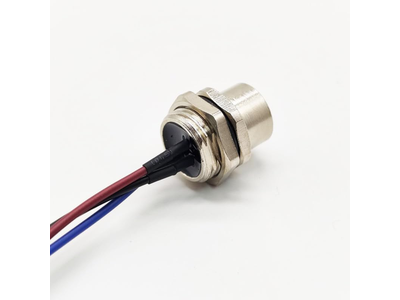 M12 5 Pin Female Connector A Coded Straight Back Mount Cable