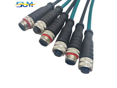 M12 Aviation 4 Pins Metal Injection Mold Waterproof Connector Harness