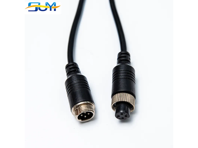 M12 Aviation 4 Pins Metal Injection Mold Waterproof Connector Harness