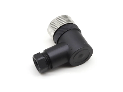 M12 B-Code 4pin Angle Pg7 Circular Connector Ethernet Screw Plug Connector