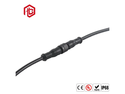 M12 Connector 4pin IP67 Male Female Extension Cables