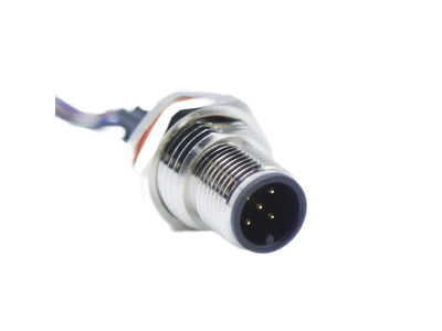 M12 Female Front Panel Mount Connector a-Code 4pin Panel Connector