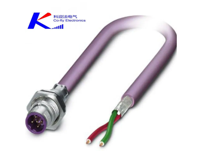 M12 Front Quick Lock 4-Pin Waterproof Pg9 Cable Connector