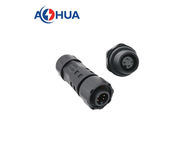 M12 Male Female 4 Pin Waterproof Connector for Panel Grow Lighting