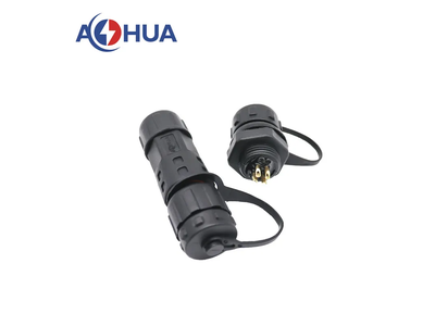 M12 Male Female 4 Pin Waterproof Connector for Panel Grow Lighting