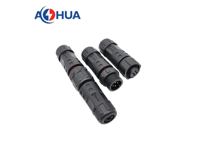 M12 Male Female Waterproof 4pin IP67 Power Circular Cable Joint Connector