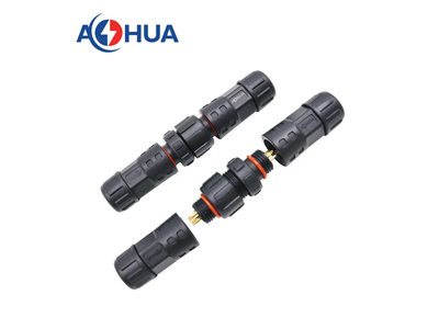 M12 Male Female Waterproof 4pin IP67 Power Circular Cable Joint Connector