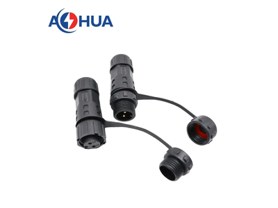 M12 Male Female Waterproof 4pin IP67 Power Circular Cable Joint Connector