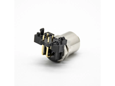 M12 PCB Type Panel Mount 4pin Female Angle Connector