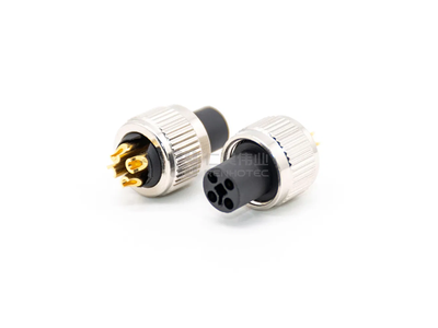 M12 Pin Cable Connector Phoenix Contact 4 Pin Metal Straight