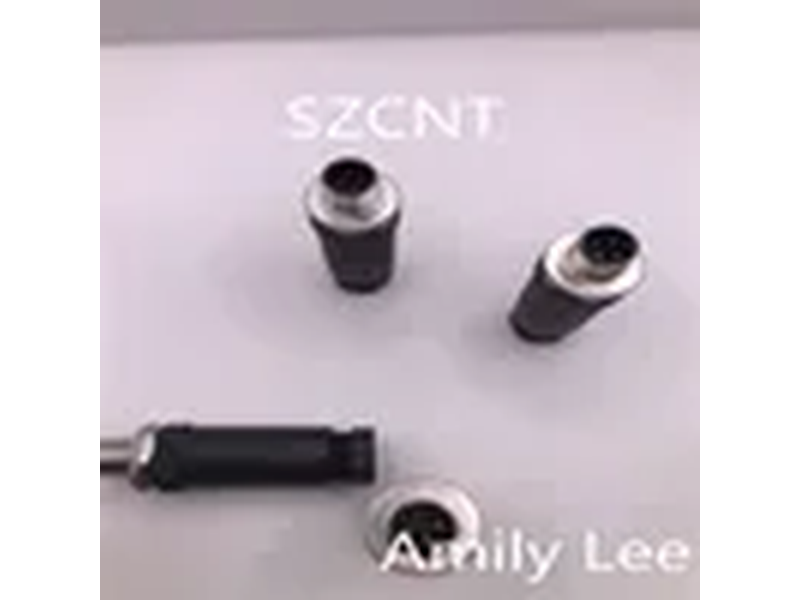 M12 Plastic 4pin Male a Code Connector