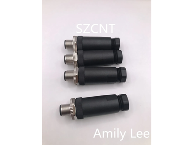 M12 Plastic 4pin Male a Code Connector