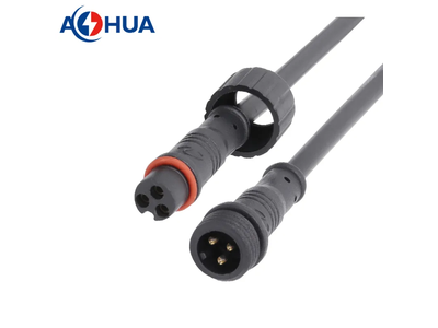M12 PVC 2 3 4pin Male Female Waterproof RGB LED Connector