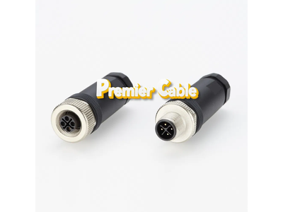 M12 S-Coding Power Circular Cable Connector