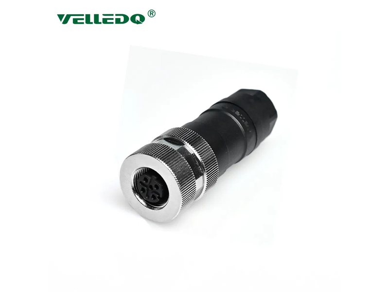 M12 Sensor Connector 4 Pin Female Straight