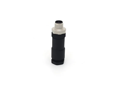 M12 T Coding Power Male Connector 4 Pin T Coded Straight Round Plug Connector