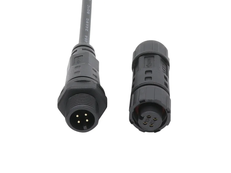 Male Panel Mount 4 Pin Waterproof Power Cable Best Quality M12 Connector