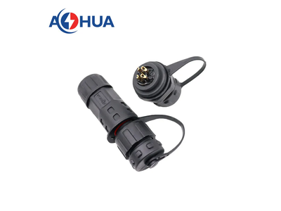 Mini M12 4 Pin Male Female Front Panel Mount Cable Waterproof Connector