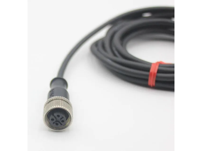 OEM M8, M12 Female Straight 4pin Connector Metal Cable Connector