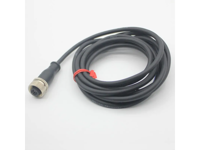 OEM M8, M12 Female Straight 4pin Connector Metal Cable Connector