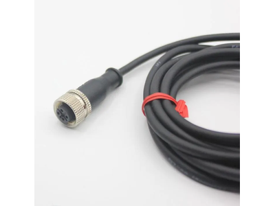 OEM M8, M12 Female Straight 4pin Connector Metal Cable Connector