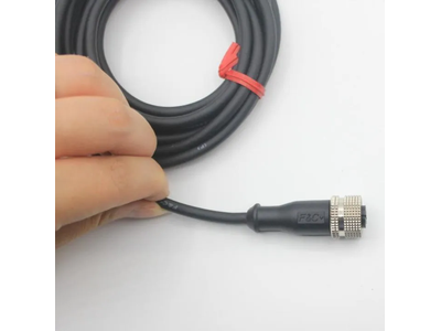 OEM M8, M12 Female Straight 4pin Connector Metal Cable Connector