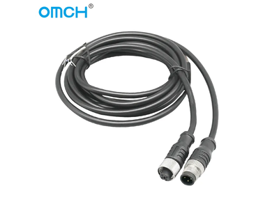 Omch M12 4 Pins PVC Aviation Inserts Cable Sensor Cable Connector