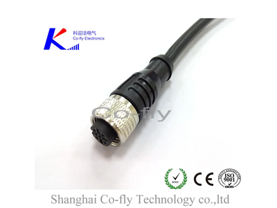 Straight Male Cable M12 4-Pin Sensor Connector X Coding