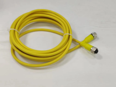 Straight Male Cable M12 4-Pin Sensor Connector X Coding