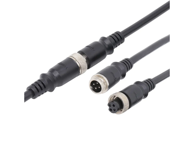 Waterproof 4 Pin Aviation Head Sensor M12 Circular Connector Male to Female Cable