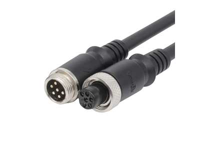 Waterproof 4 Pin Aviation Head Sensor M12 Circular Connector Male to Female Cable