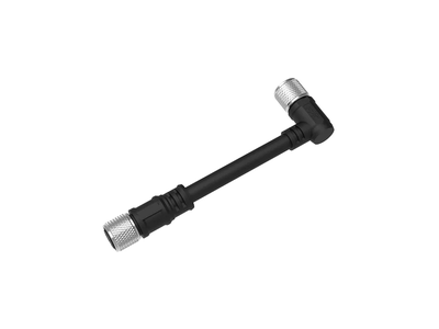Waterproof Straight Circular Power Connectors a Code Male Plug M12 Connector 4 Pin