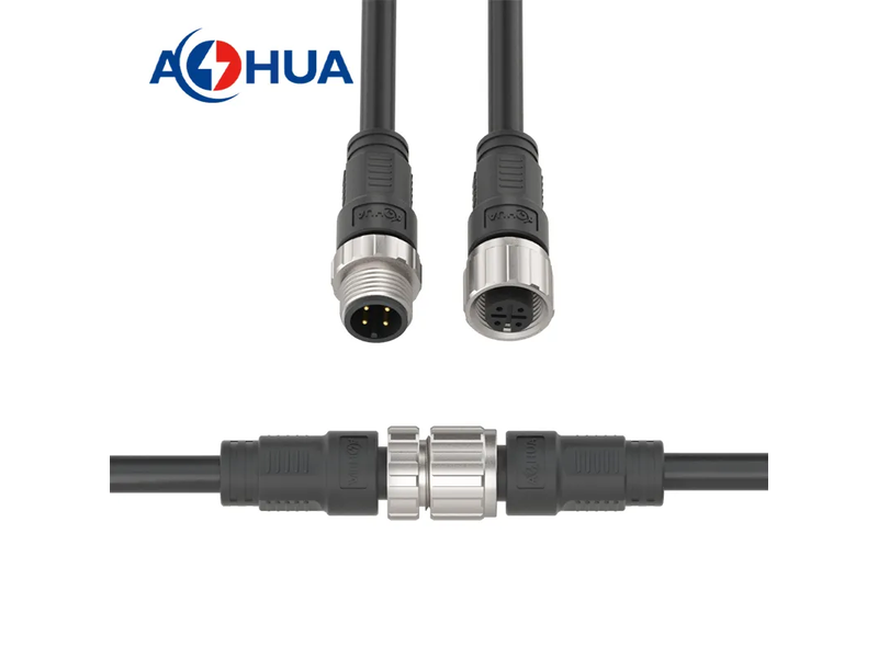 4pin Sensor Connector M12 Waterproof Male Female Conenctor a Code Power Signal Connector