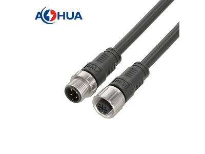 4pin Sensor Connector M12 Waterproof Male Female Conenctor a Code Power Signal Connector