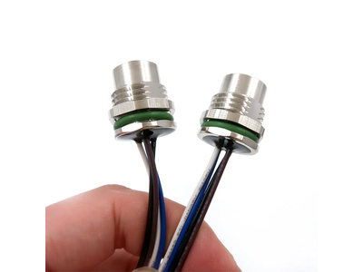 Available Female Customized Waterproof Soldering Connector RJ45 Jack M12 4pin Sensor Wire Harness