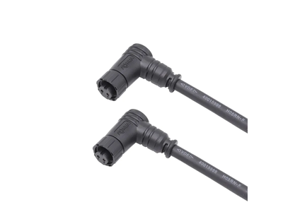 Control Box M12 Angle Panel Mount Waterproof Male Female Extension Cable Connector 4pin IP67