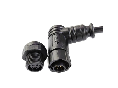 Control Box M12 Angle Panel Mount Waterproof Male Female Extension Cable Connector 4pin IP67