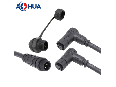 Control Box M12 Angle Panel Mount Waterproof Male Female Extension Cable Connector 4pin IP67