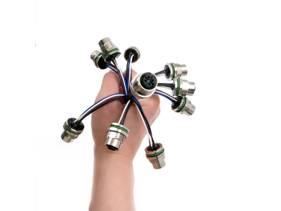 Customized Female Computer Connector RJ45 Jack M12 4pin Sensor Wire Harness Waterproof