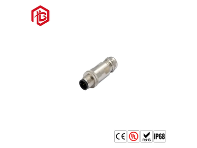 Factory Supply Waterproof Mini Y Splitter a Code 3pin 4pin M12 Y-Type Plug 1 Turn 2 Connector