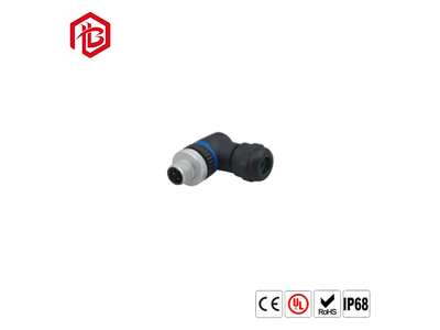 Factory Supply Waterproof Mini Y Splitter a Code 3pin 4pin M12 Y-Type Plug 1 Turn 2 Connector