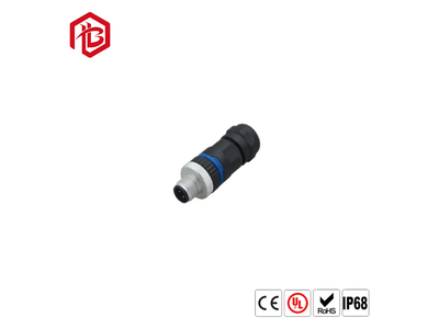 Factory Supply Waterproof Mini Y Splitter a Code 3pin 4pin M12 Y-Type Plug 1 Turn 2 Connector