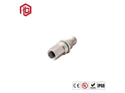 M12 3 Pin 4 Pin Female Male Straight 90 Degree Angled IP67 Waterproof Injected Cable Sensor Connector