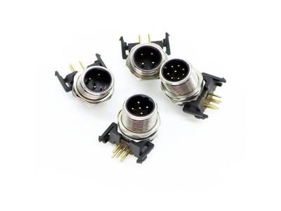 M12 4-Pin 5-Pin Elbow Socket Connector for High Temperature and Cold Resistance Sensor