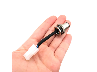 M12 4-Pin Waterproof Front Socket 4 Core Front Plate Installation M12 Connector with Wire Socket