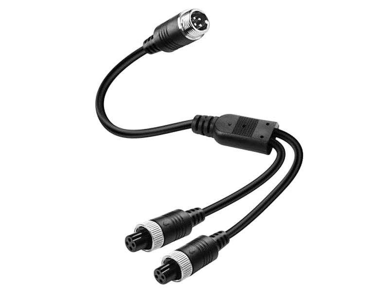 M12 4Pin Aviation Extension Cable Adapter 1 Male to 2 Female Aviation Y Splitter Converter