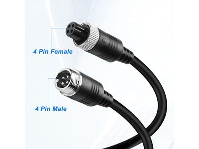 M12 4Pin Aviation Extension Cable Adapter 1 Male to 2 Female Aviation Y Splitter Converter