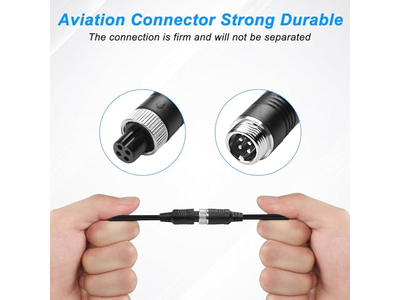 M12 4Pin Aviation Extension Cable Adapter 1 Male to 2 Female Aviation Y Splitter Converter